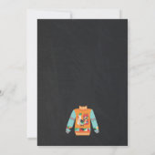 Ugly Bright Sweater Chalkboard Kerstvakantie Kaart (Achterkant)