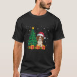 Ugly Brittany Spaniel Santa Hat Christmas Lights D T-shirt<br><div class="desc">Lelijke Brittany Spaniel Santa Hat Christmas Lights Hondenliefhebber</div>