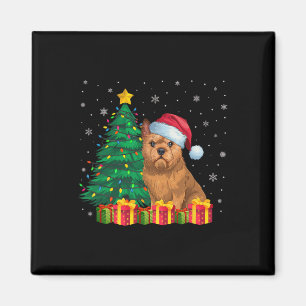 Ugly Brussels Griffon Santa Hat Kerstverlichting D Magneet