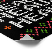 Ugly Cajun Christmas Xmas New Orleans Southern Lou Poster (Hoek)