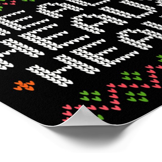 Ugly Cajun Christmas Xmas New Orleans Southern Lou Poster (Hoek)