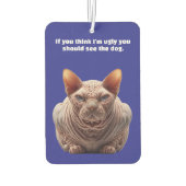 Ugly Cat Luchtverfrisser (Achterkant)