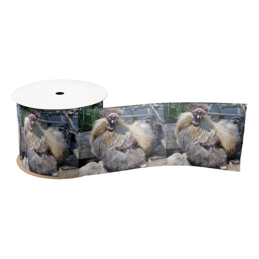 Ugly Chicken, Satin Ribbon Satijnen Lint (Spoel)