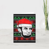 Ugly Christmas Abe Shirt Abraham Lincoln Santa Pat Kaart (Voorkant)