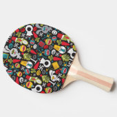 Ugly Christmas and Happy New Year Tafeltennisbatje (Zijkant)