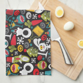 Ugly Christmas and Happy New Year Theedoek (Quarter Fold)