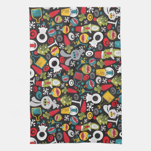 Ugly Christmas and Happy New Year Theedoek (Verticaal)