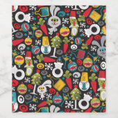 Ugly Christmas and Happy New Year Wijn Etiket (Enkel label)