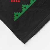 Ugly Christmas Astronaut Riding Rocket Santa Hat T Fleece Deken (Hoek)