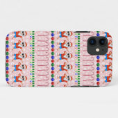 Ugly Christmas Dabbing Santa On Red Case-Mate iPhone Case (Achterkant (horizontaal))