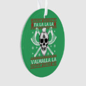Ugly Christmas Design Fa-La-La Valhalla Viking Val Ornament (voorkant)