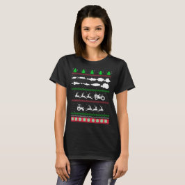 Ugly Christmas Fish Breed Gevist T-shirt