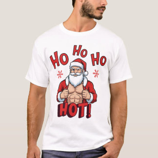 Ugly Christmas Funny Muscular Santa T-shirt