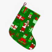 ugly christmas Marjorie Taylor Greene santa Grote Kerstsok (Voorkant (Hangend))