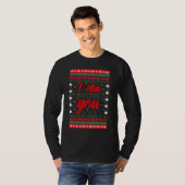 Ugly Christmas pajamas I'm Watching You Meme Ugly  T-shirt (Voorkant volledig)