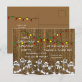 Ugly Christmas Party Invitation Briefkaart (Voorkant / Achterkant)