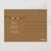 Ugly Christmas Party Invitation Briefkaart (Achterkant)
