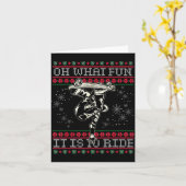Ugly Christmas Skateboard Oh What Fun It Is To Rid Kaart (Gele Bloem)