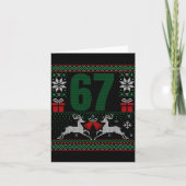 Ugly Christmas Sweater 67 Design  Kaart (Voorkant)