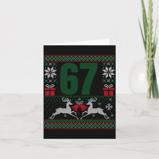 Ugly Christmas Sweater 67 Design  Kaart (Voorkant)