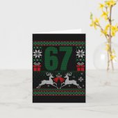 Ugly Christmas Sweater 67 Design  Kaart (Gele Bloem)