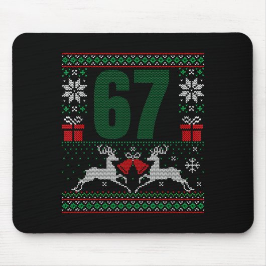 Ugly Christmas Sweater 67 Design Muismat (Voorkant)