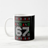 Ugly Christmas Sweater 67 Six Seven 6 7 Meme Funny Koffiemok (Links)