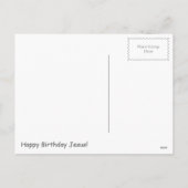 Ugly Christmas Sweater: Bite Me Gingerbread Man Feestdagenkaart (Achterkant)