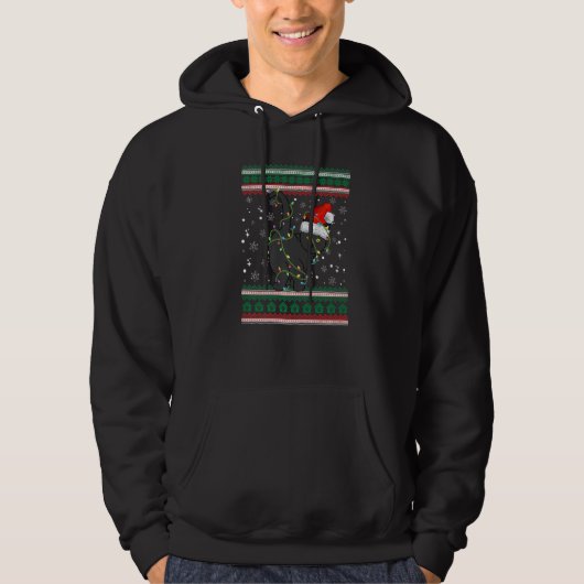 Ugly Christmas Sweater Cat Santa (Voorkant)