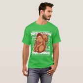 Ugly Christmas Sweater Christmas Squirrel family T-shirt (Voorkant volledig)