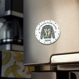 Ugly Christmas Sweater Contest Judge Magneet