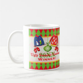 Ugly Christmas Sweater Contest Winnaar Mok