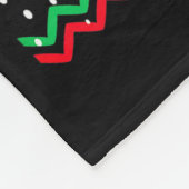 Ugly Christmas Sweater Design Plaid Reindeer  Fleece Deken (Hoek)