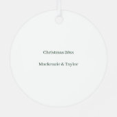 Ugly Christmas Sweater Funny Face Personalized Metalen Ornament (Achterkant)