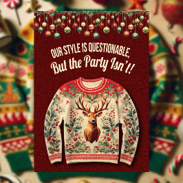 Ugly Christmas Sweater Holiday Party Kaart