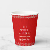 Ugly Christmas Sweater Holiday Party  Papieren Bekers (Voorkant)