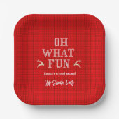 Ugly Christmas Sweater Holiday Party  Papieren Bordje (Voorkant)