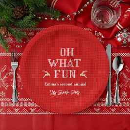 Ugly Christmas Sweater Holiday Party  Papieren Bordje
