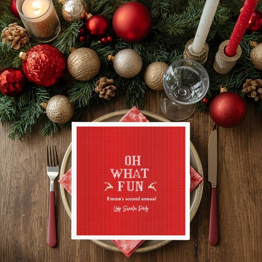 Ugly Christmas Sweater Holiday Party  Servet