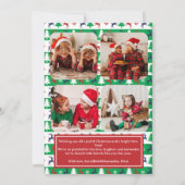 Ugly Christmas Sweater Jumper Family Photo Feestdagenkaart (Achterkant)