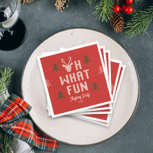 Ugly Christmas Sweater Party Holiday Party Servett Servet