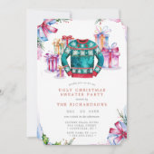 Ugly Christmas Sweater Party Invitation Kaart Holi (Voorkant)