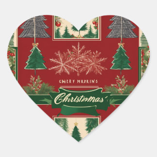 Ugly Christmas Sweater Pattern with Reindeer & Sno Hart Sticker