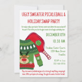 Ugly Christmas Sweater Pickleball Gift Swap Kaart (Voorkant)