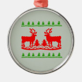 UGLY CHRISTMAS SWEATER -.png Metalen Ornament (Voorkant)