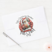 Ugly Christmas Sweater Pub Crawl-activiteit Drink Ronde Sticker (Envelop)