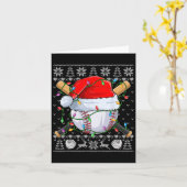 Ugly Christmas Sweater S Mannen Boys Kinder Baseba Kaart (Gele Bloem)