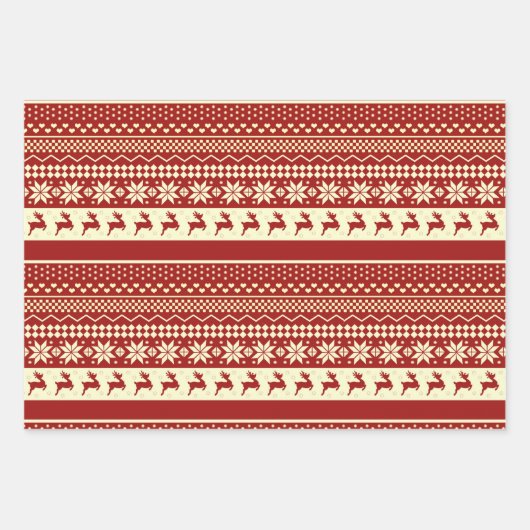 Ugly Christmas Sweater Series Wrapping Paper Sheet (Voorkant 3)