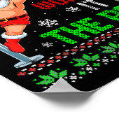 Ugly Christmas Sweater Working It At The Le Funny  Poster (Hoek)