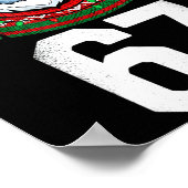 Ugly Christmas Sweater Yeti Gorilla Reindeer 67  Poster (Hoek)